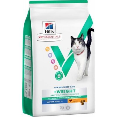 Hill's Prescription Diet Feline VetEssentials Adult Weight 7+ Chicken 1,5 kg – Zbozi.Blesk.cz