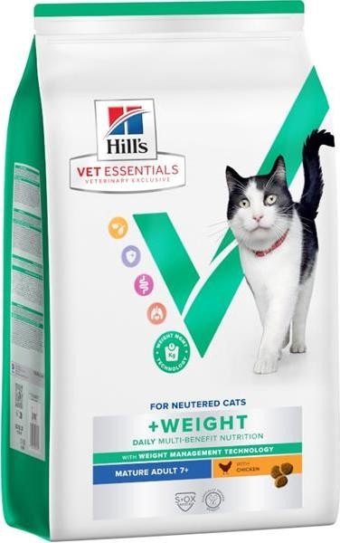 Hill\'s Prescription Diet Feline VetEssentials Adult Weight 7+ Chicken 1,5 kg