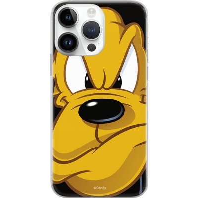 Pouzdro AppleMix DISNEY Apple iPhone 12 / 12 Pro - pes Pluto - gumové - černé