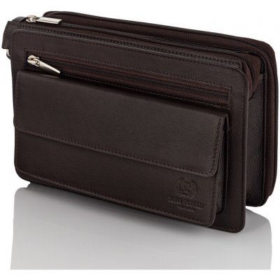 Paolo Peruzzi kožená pánská vintage etue hnědá – Zboží Mobilmania