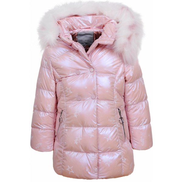 Dívčí zimní bunda, kapuce s umělou kožešinou růžová od 1 479 Kč - Heureka.cz