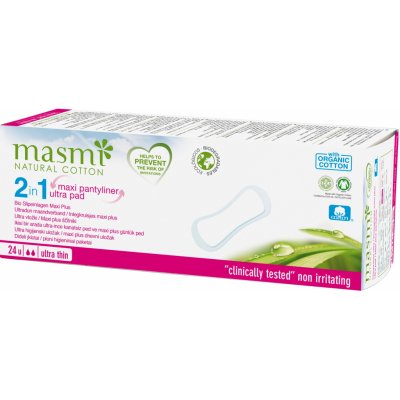 Masmi Natural Cotton Ultra vložky 2v1 24 ks