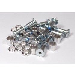 Powerslide Kizer Fluid Axle Set Silver