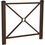 Procity Zábradlí Pagode 1080 mm hnědá RAL8017