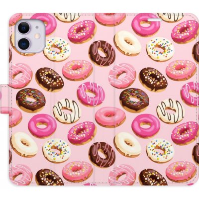 Pouzdro iSaprio Flip s kapsičkami na karty - Donuts Pattern 03 Apple iPhone 11