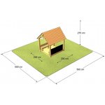 Monkey´s Home altánek Sunnyhouse s poloviční tabulí – Zboží Dáma