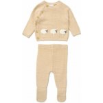 Kojenecká 2D pletená souprava Ovečky kapučíno – Zboží Dáma