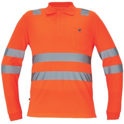 Cerva LUGO HV polokošile dl.rukáv oranžová oranžová S – Zboží Dáma