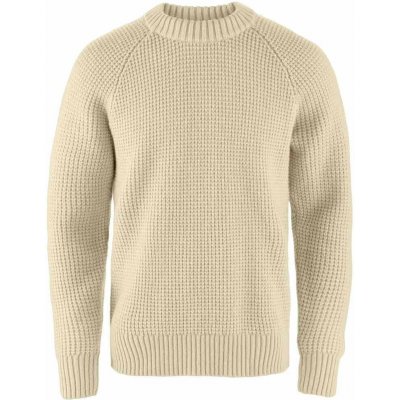 Fjällräven Svetr Övik Waffle Knit Light Beige – Zboží Dáma