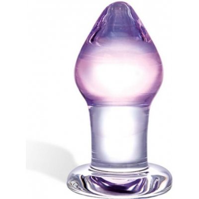 Glas Amethyst RainGlass Butt Plug Skleněný anální kolík Fialová průhledná – Zbozi.Blesk.cz