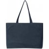 Nákupní taška a košík Taška z organické bavlny GOTS modrá tmavá