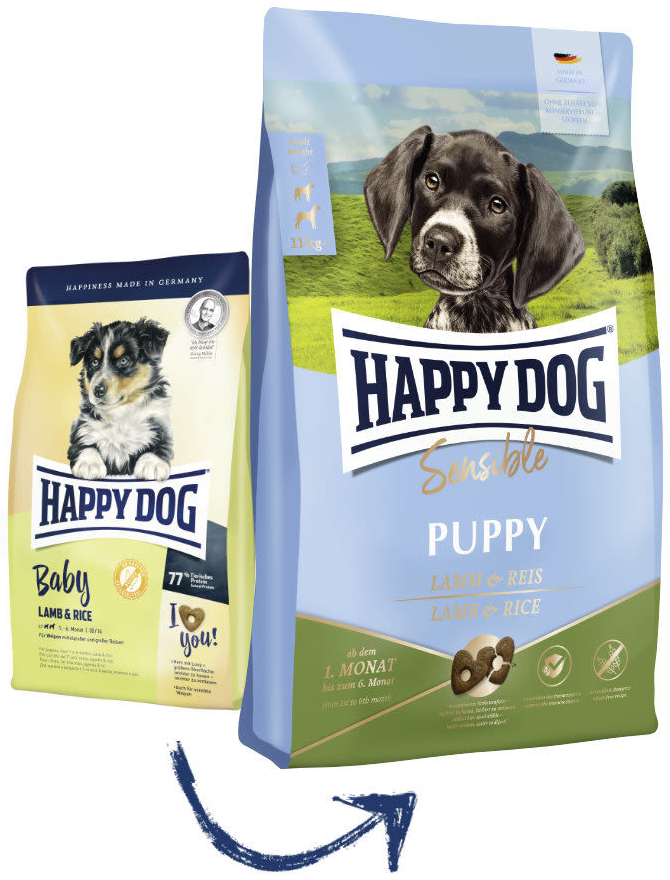 Happy Dog Sensible Puppy Lamb & Rice 4 kg