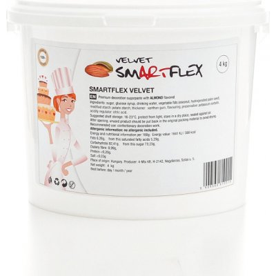 Smartflex Potahovací hmota Velvet Mandlová 4 kg – Zboží Dáma
