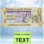 Bezvadný dárek Dřevěná vánoční obálka na peníze 4 – Hledejceny.cz