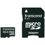 Transcend microSDHC 8 GB Class 10 TS8GUSDHC10 – Sleviste.cz