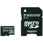 Transcend microSDHC 8 GB Class 10 TS8GUSDHC10 – Zboží Mobilmania