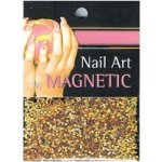 Magnetic Nail Drobné kamínky na nehty zlaté hologram – Zboží Mobilmania