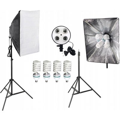 Studio Softbox SS-35288 set lampa s paticí pro 4x35W, stativ – Zboží Mobilmania