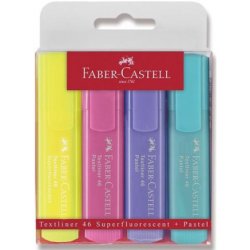 Faber Castell Textliner 1546 pastel. sada 4ks