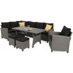 Zahradní souprava Home&Garden LAGOS DARK GREY / GREY MELANGE – Sleviste.cz