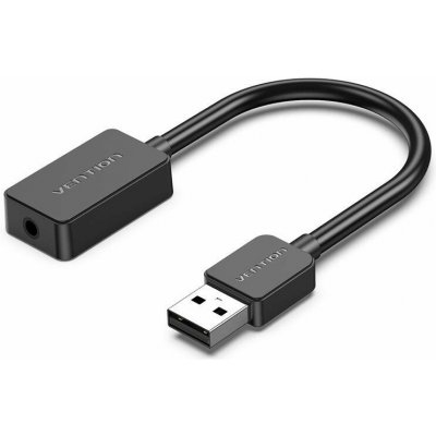 Vention 1-port USB External Sound Card 0.15M Black(OMTP-CTIA) – Hledejceny.cz