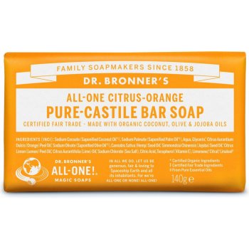 Dr. Bronner´s tuhé mýdlo Citrus-Orange 140 g