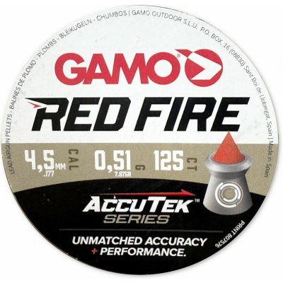Diabolky Gamo AccuTek Red Fire 125 ks 4,5 mm – Hledejceny.cz