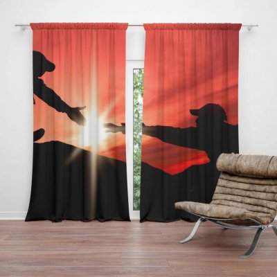 Sablio Závěs Horolezci: 2ks 140x250cm – Hledejceny.cz