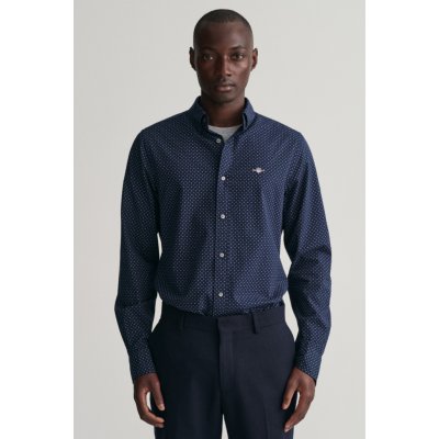 Gant košile reg micro print shirt modrá – Zbozi.Blesk.cz