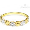 Prsteny Adanito BRR0713GS zlatý kytičky z kombinovaného zlata