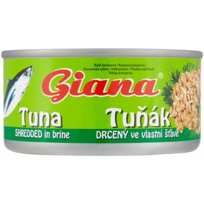 Giana tuňák ve vlastní šťávě drcený, 185 g – Zboží Dáma