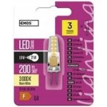Emos LED žárovka Classic JC G4 1,9 W 21 W 200 lm teplá bílá – Sleviste.cz