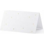 Kartičky na stůl 9.5x5.5cm 10ks s tečkam – Zboží Dáma