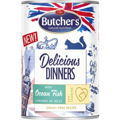 Butcher's Delicious Dinners kousky mořské ryby v želé 400 g