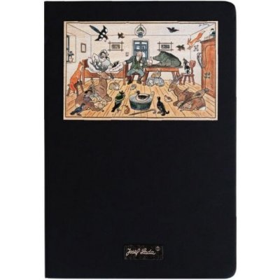 BeWooden Zápisník A5 Zvířátka přezimují v hájovně Josef Lada © – Zboží Živě