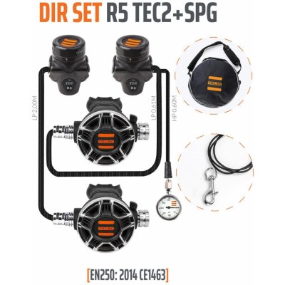 Tecline R5 TEC2 DIR SET s manometrem EN250:2014 – Zbozi.Blesk.cz