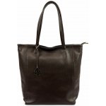 Gregorio Velká kožená kabelka na rameno/do ruky no. 028 tmavěhnědá – Sleviste.cz