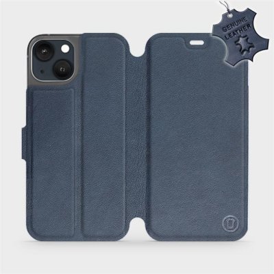 Pouzdro Luxusní kožené Mobiwear Flip Apple iPhone 13 - Modré - L_NBS modré Leather – Zbozi.Blesk.cz