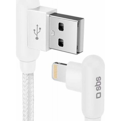 SBS TECABLE90LIGK USB-C/Lightning 90°, 1m, bílý – Zbozi.Blesk.cz