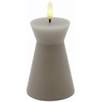 Sirius Sille Cone LED svíčka světlá/šedá – Hledejceny.cz