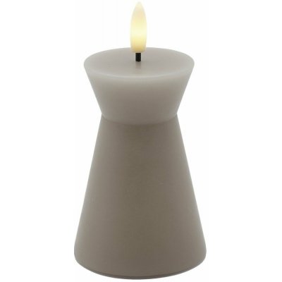 Sirius Sille Cone LED svíčka světlá/šedá – Hledejceny.cz