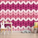 Tapeta SABLIO Střídajíci růžové pletení 125x75 cm – Hledejceny.cz