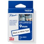 Brother TZE-N221, černý tisk bílý podklad, ne8m x 9mm – Zboží Dáma