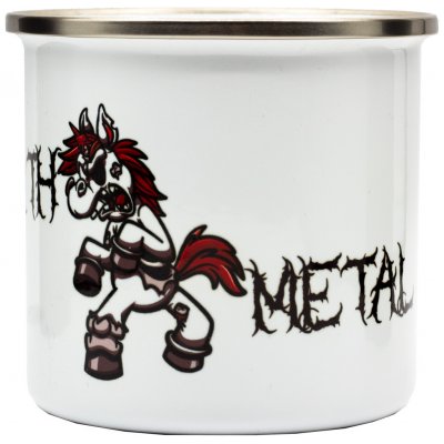 Metallama Death Metal Metallama Plechový hrnek Unicorn Death Metal 300 ml