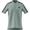 Pánské Tričko adidas Mens Cotton 3-Stripes Polo Shirt Grey