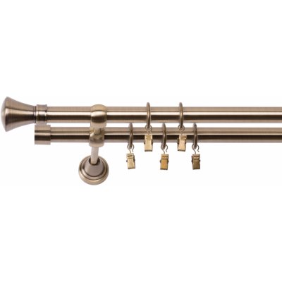 Dekodum Dvouřadá Garnýž Monaco 19/19 mm starožitné zlato 320 cm – HobbyKompas.cz