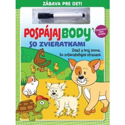 Pospájaj body so zvieratkami - zmazateľné pero 2.vydanie – Hledejceny.cz