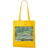 Nákupní taška a košík Plátěná taška Cloude Monet Japonský most Žlutá
