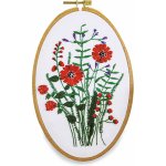 Stoklasa Vyšívací sada s předtištěným motivem 380637 6 červené luční kvítí 15x22cm – Zboží Dáma Stoklasa Vyšívací sada s předtištěným motivem 380637 6 červené luční kvítí 15x22cm – Zboží Dáma