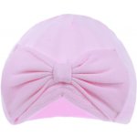 Kojenecká růžová čepička s mašlí – Zbozi.Blesk.cz